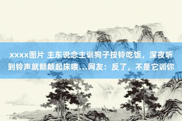 xxxx图片 主东说念主训狗子按铃吃饭，深夜听到铃声就颠颠起床喂…网友：反了，不是它训你