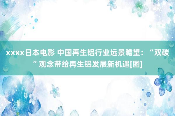 xxxx日本电影 中国再生铝行业远景瞻望：“双碳”观念带给再生铝发展新机遇[图]
